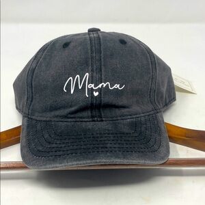 Love & Repeat Distressed Black 'Mama' Baseball Cap
